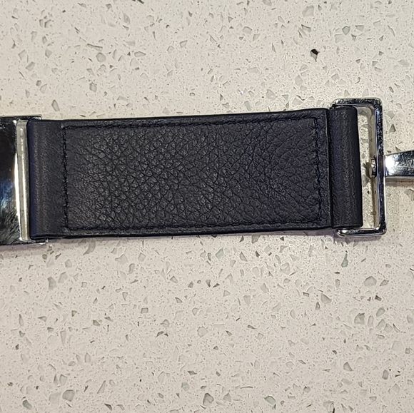 Auth! Dior Homme cowhide leather navy bag strap - Picture 10 of 14